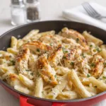 One Pot Creamy Parmesan Chicken Pasta