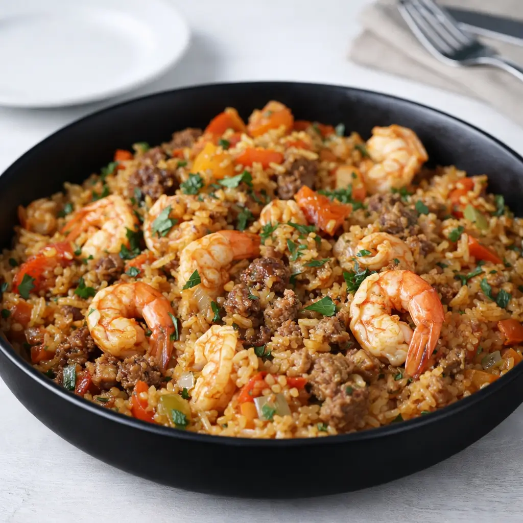Shrimp Sausage Dirty Rice – Step-by-Step, Flavor-Packed & Easy