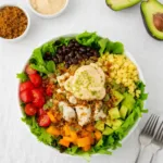 Tex-Mex Salad with Crispy Quinoa and Chili Lime Crema