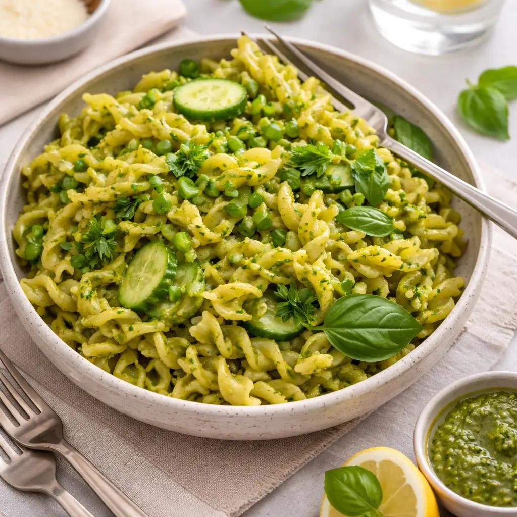 20 Minute Green Goddess Pasta Salad – Quick & Delicious