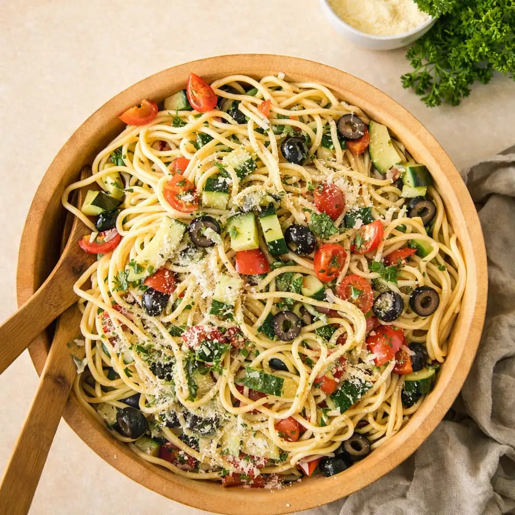 Best Italian Spaghetti Salad – Quick, Fresh & Zesty Recipe