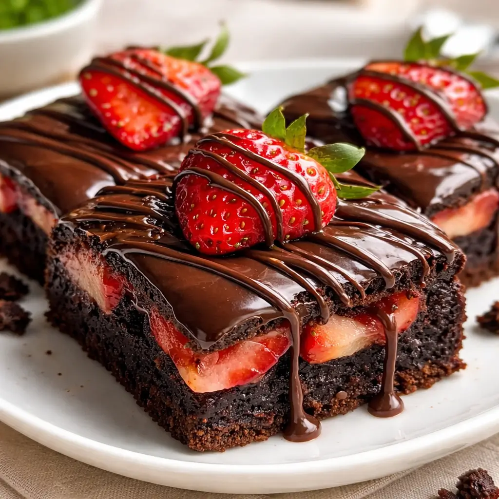 Chocolate Covered Strawberry Brownies: A Simple and Sweet Treat