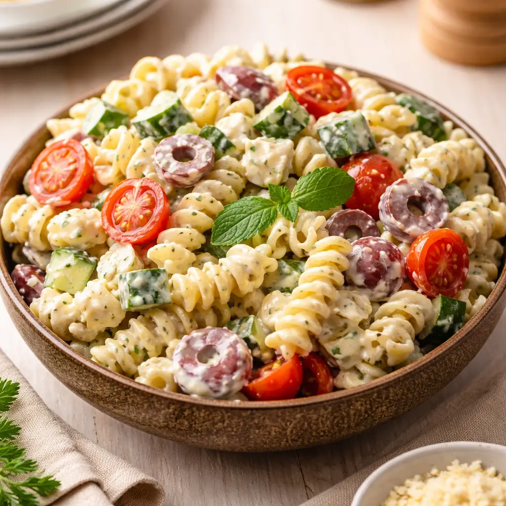 Creamy Dreamy Pasta Salad Recipe – Quick, Creamy & Delicious