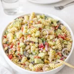 Creamy Pasta Salad with Veggies and Dressing