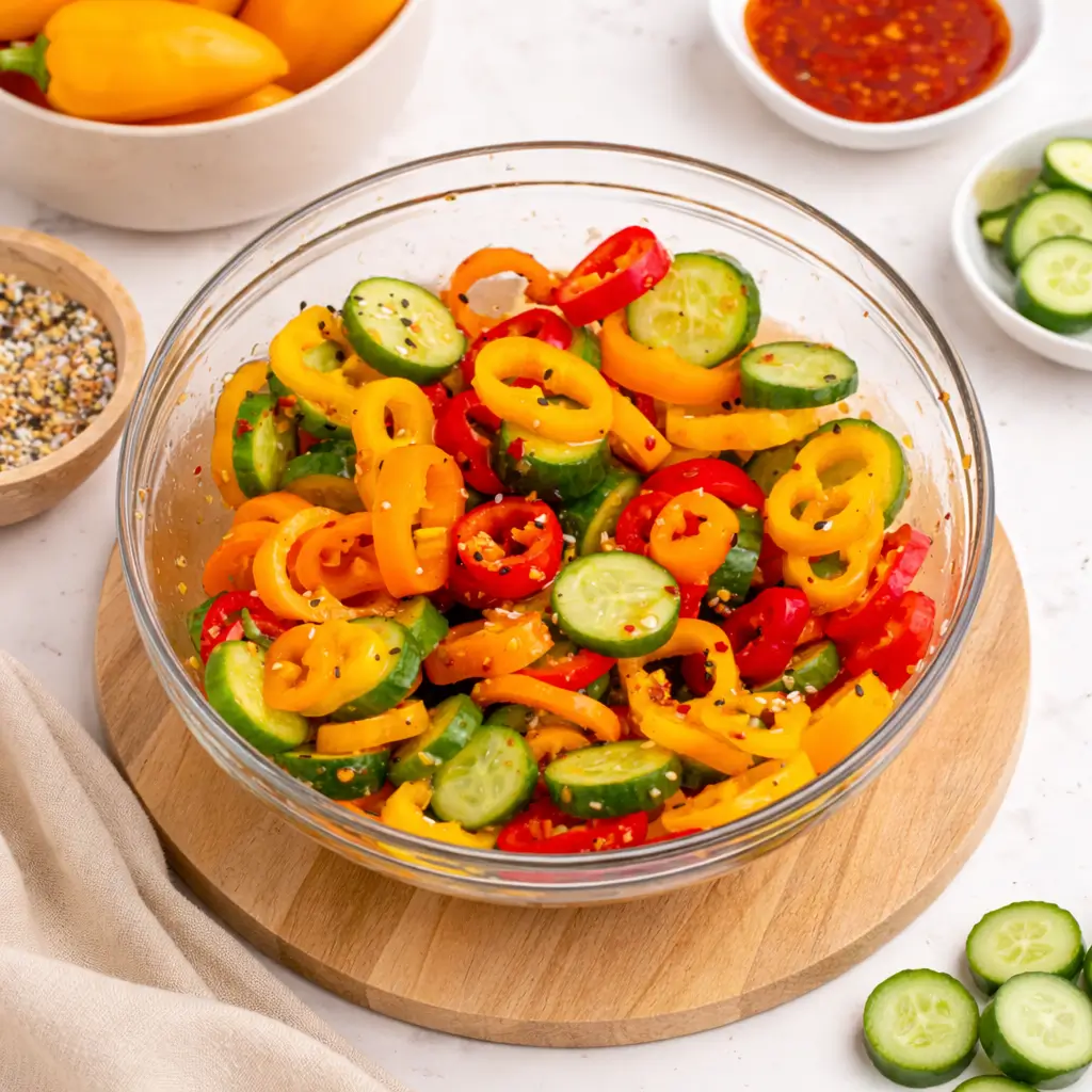 Cucumber and Sweet Pepper Salad: Easy, Healthy, and Totally Delicious