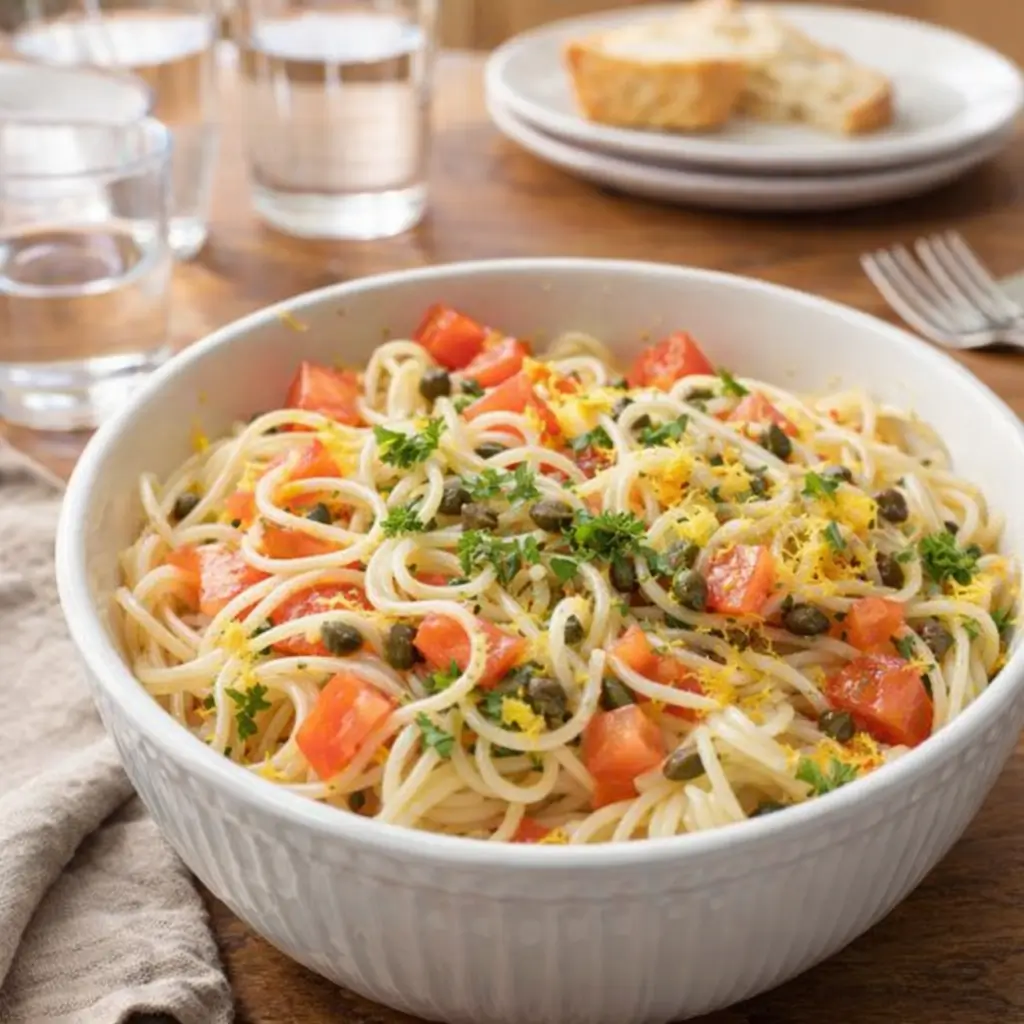 Lemon Capellini Salad – Quick, Fresh & Tasty Recipe