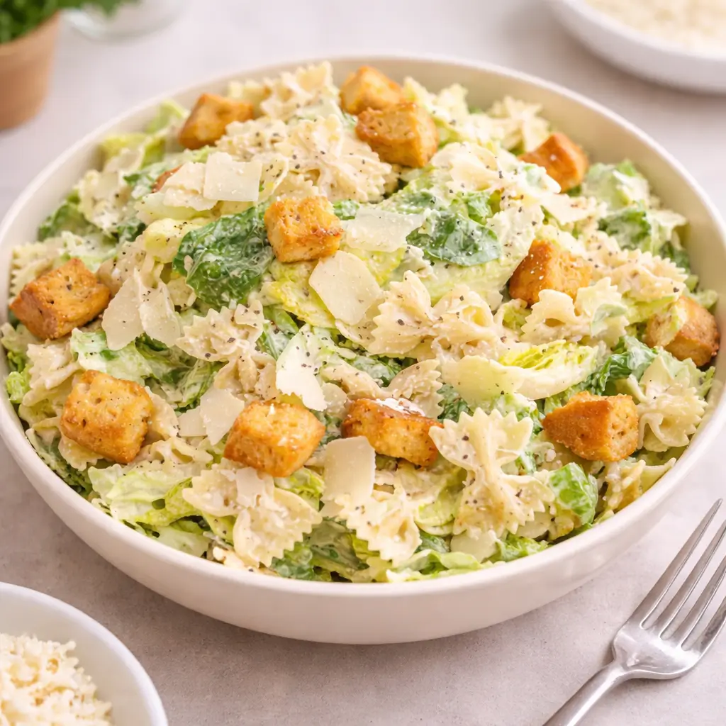Pasta Caesar Salad: Easy, Creamy, Crowd-Pleasing Favorite