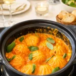 Soup Dumplings in Creamy Gochujang Sauce