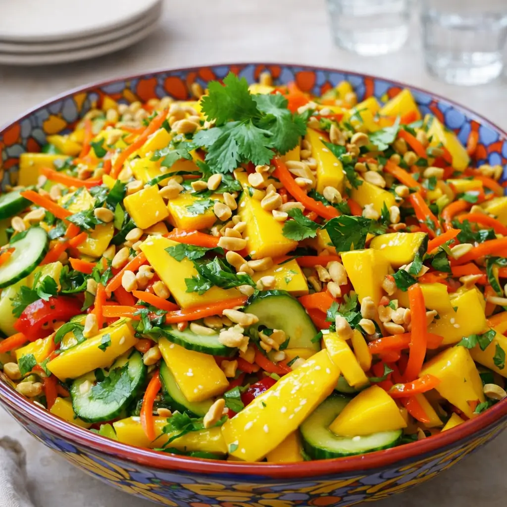Thai Mango Salad Fresh and Flavorful Delight: 15-Minute Recipe