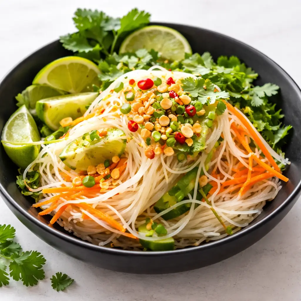Vietnamese Noodle Salad with Tangy Dressing – Easy, Tangy & Tasty