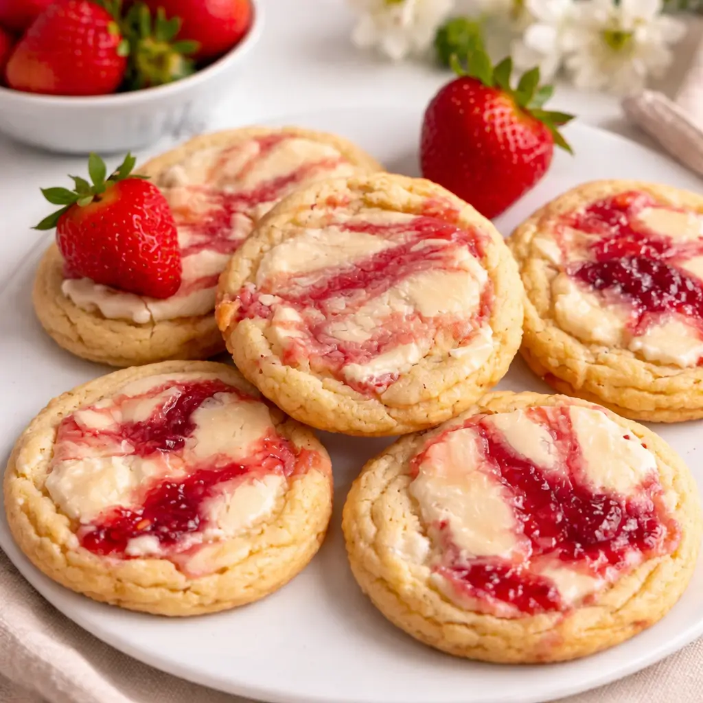 Strawberry Cheesecake Cookies: A Sensational Stuffed Recipe