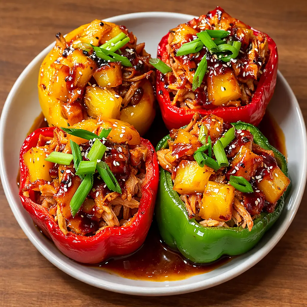 Teriyaki Pineapple Chicken Stuffed Peppers: A Sweet and Savory Weeknight Win