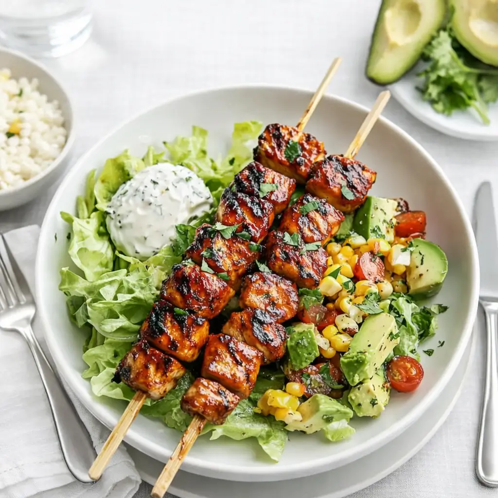 BBQ Chicken Skewer Salad: 5 Easy Steps to a Healthy Win