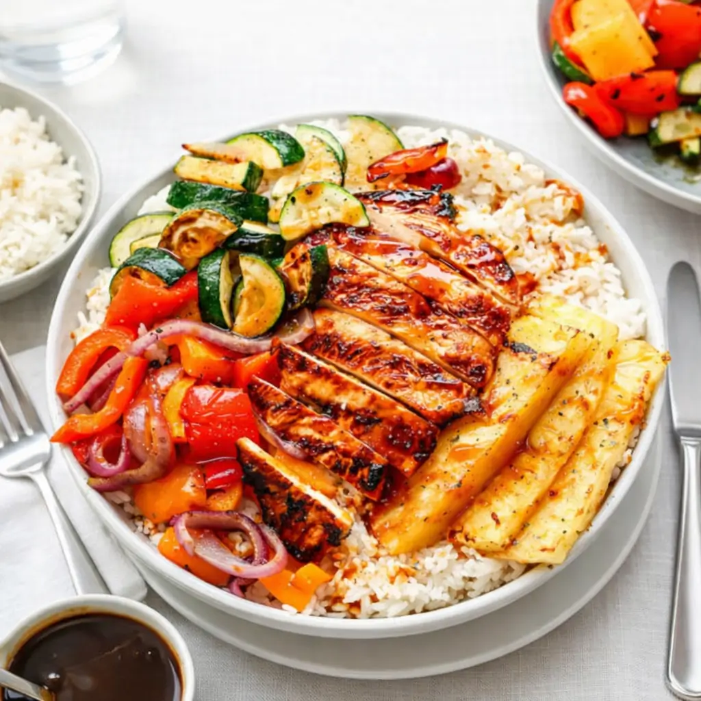 Grilled Hawaiian Chicken Teriyaki Bowls: The Ultimate 40-Minute Dinner