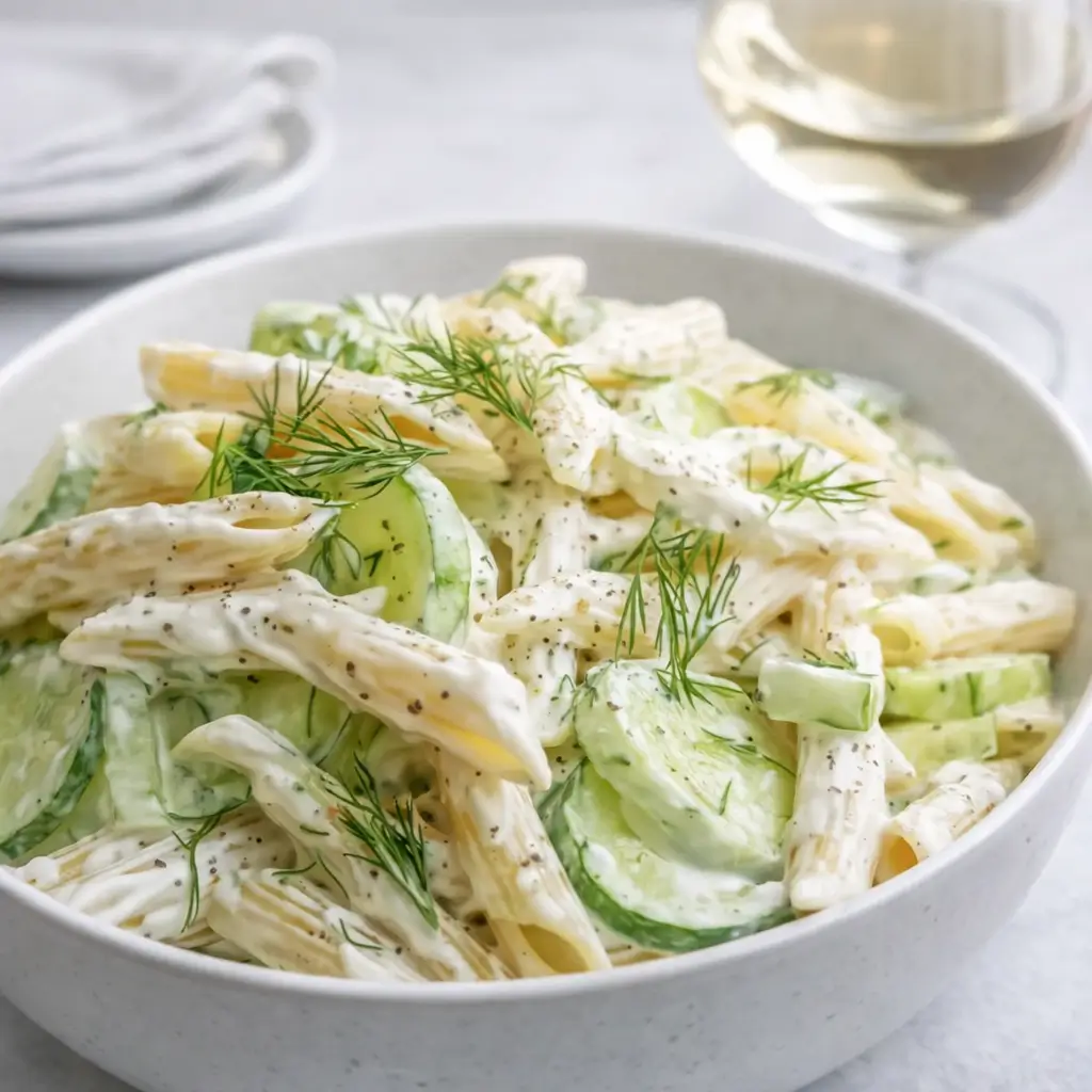 Healthy Cucumber Pasta Salad