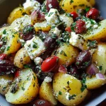 Greek Potato Salad with Feta, Olives & Zesty Herb Vinaigrette