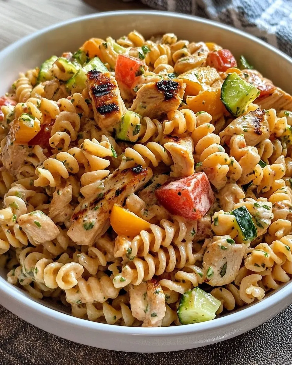 Barbecue Chicken Pasta Salad
