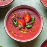 Strawberry Watermelon Gazpacho: A Refreshing Summer Soup Recipe