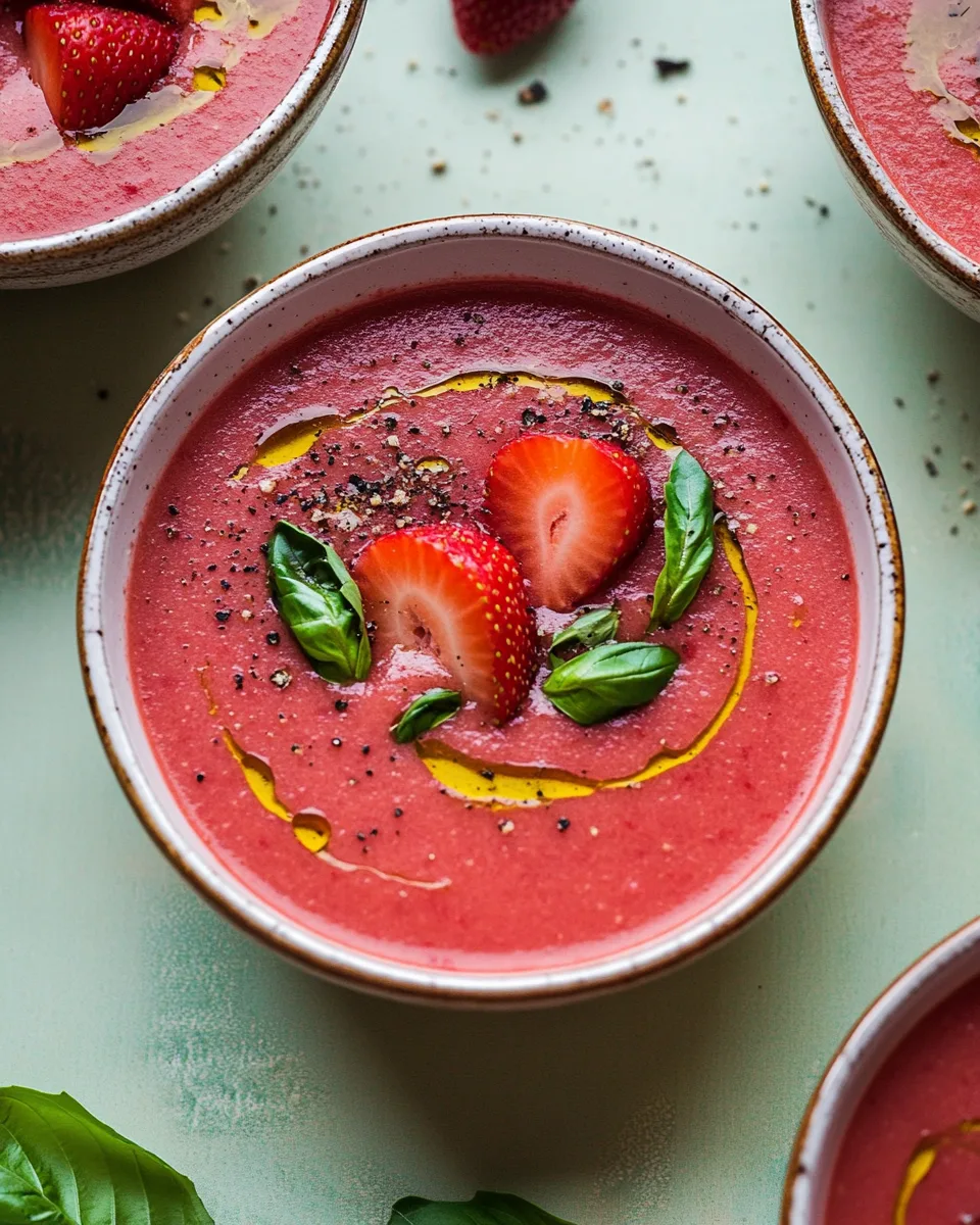 Strawberry Watermelon Gazpacho: A Refreshing Summer Soup Recipe
