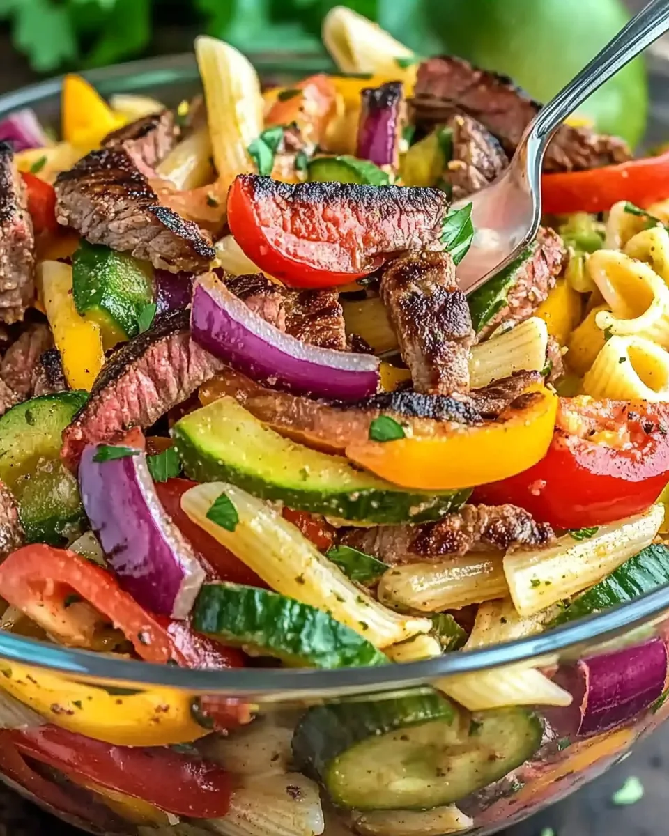 Steak Fajita Pasta Salad: A Flavor-Packed Mexican-Inspired Salad for Any Occasion