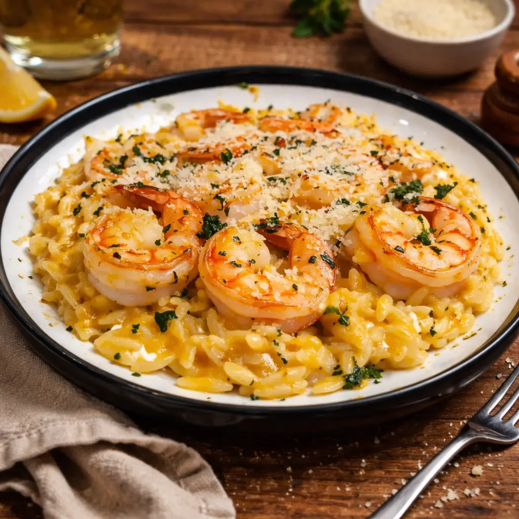 One Pan Parmesan Orzo with Shrimp: The Ultimate Weeknight Savior