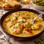 Creamy ranch chicken crock pot with melted cheese and chives