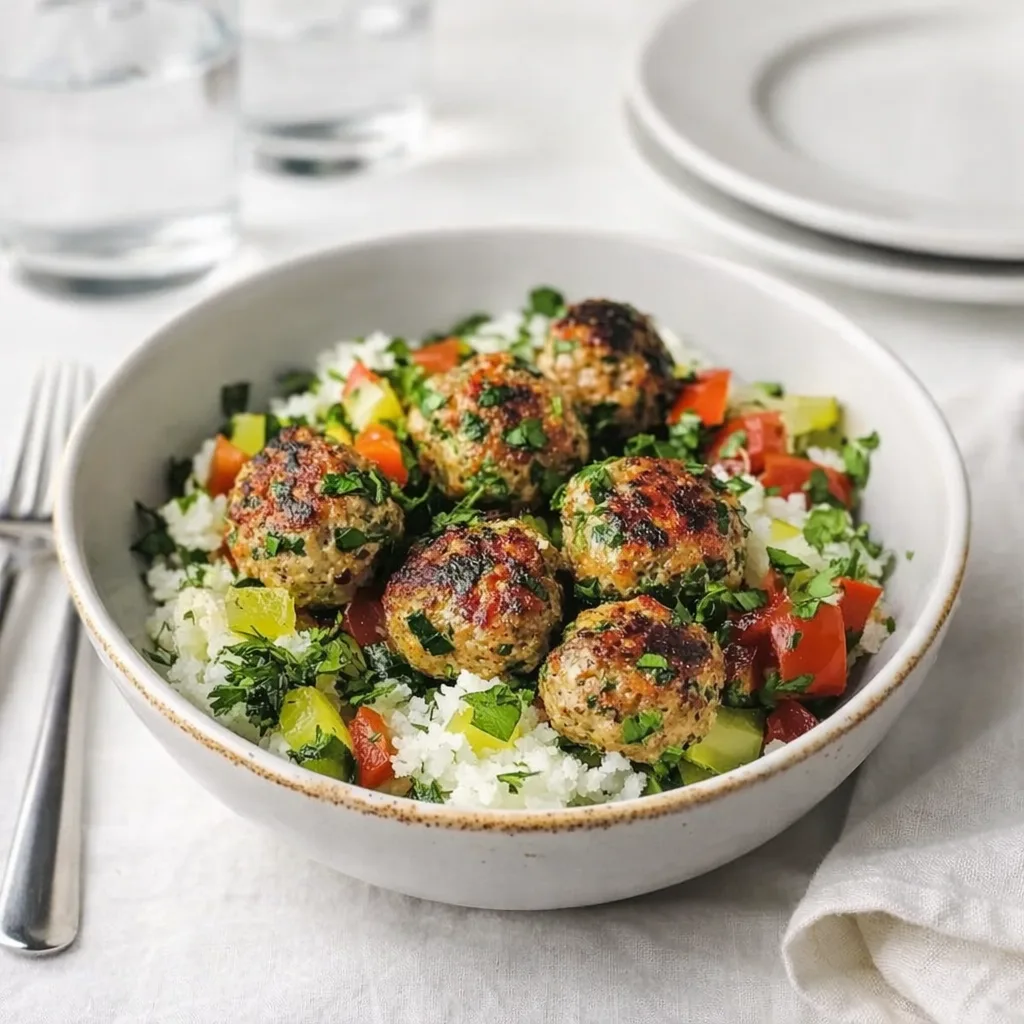 Mediterranean Chicken Meatballs
