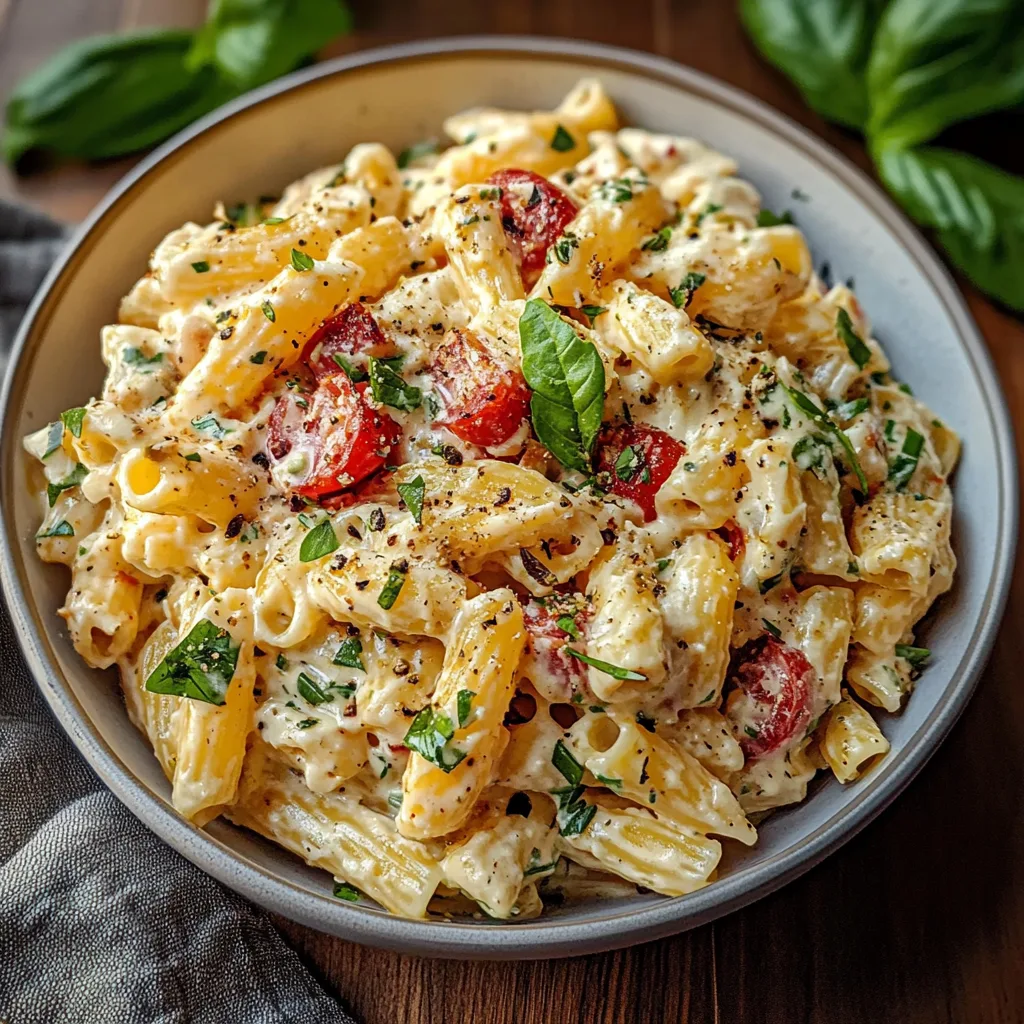 Creamy Tuscan Pasta Salad