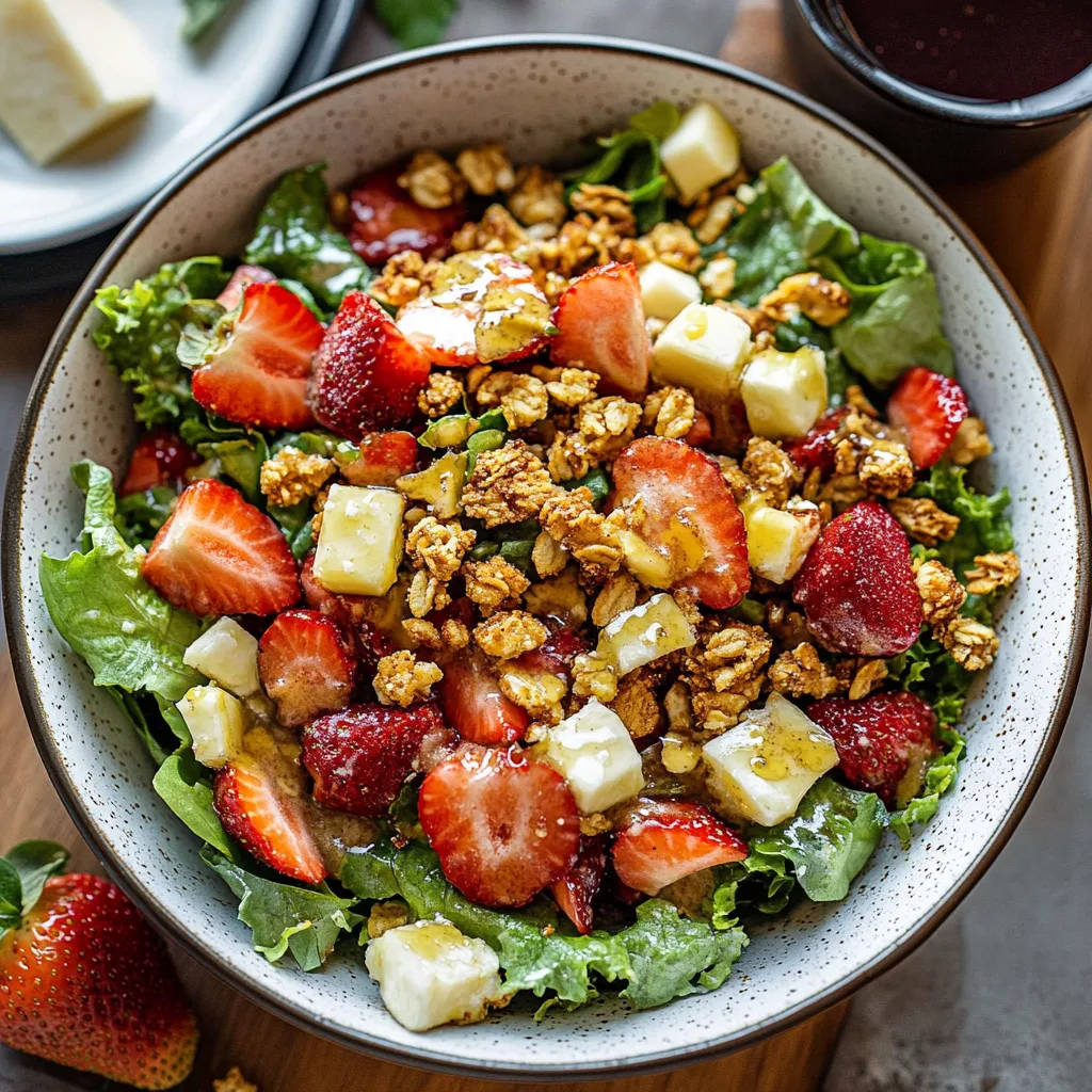 Strawberry Crunch Salad with Champagne Vinaigrette