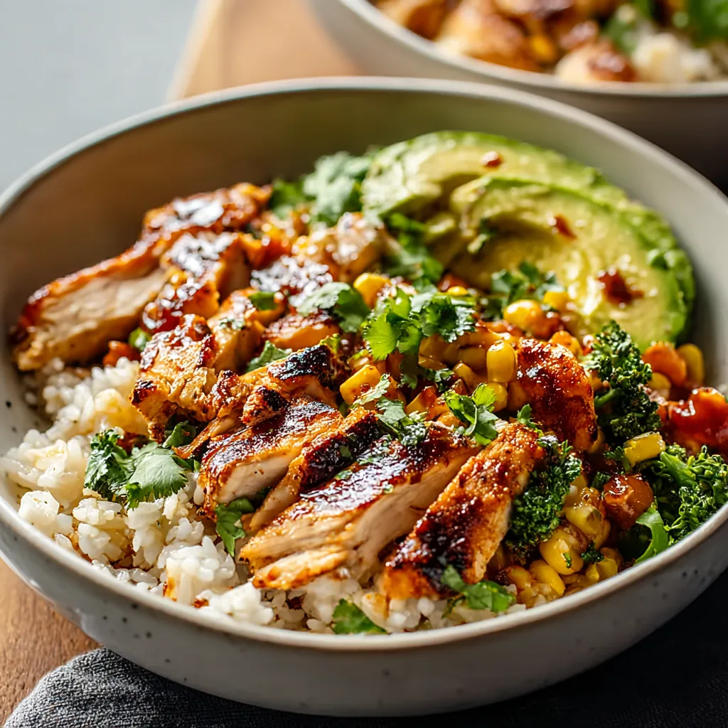 Honey Chipotle Chicken Rice Bowls