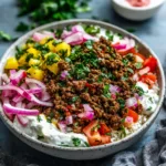 Ground Beef Shawarma Bowls