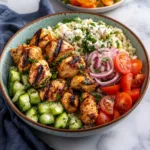 Greek Chicken Souvlaki Mediterranean Bowl