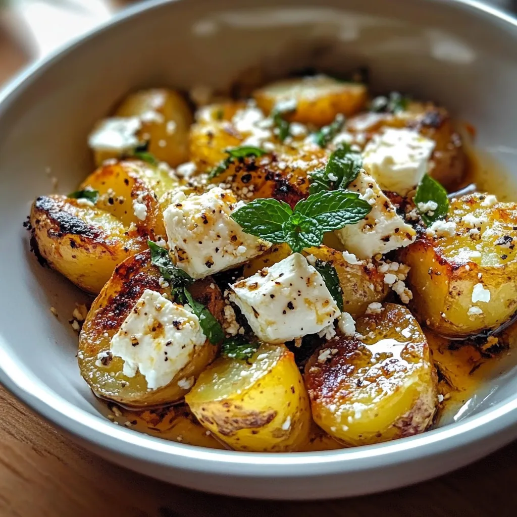 Mediterranean Baked Potatoes with Feta &amp; Mint