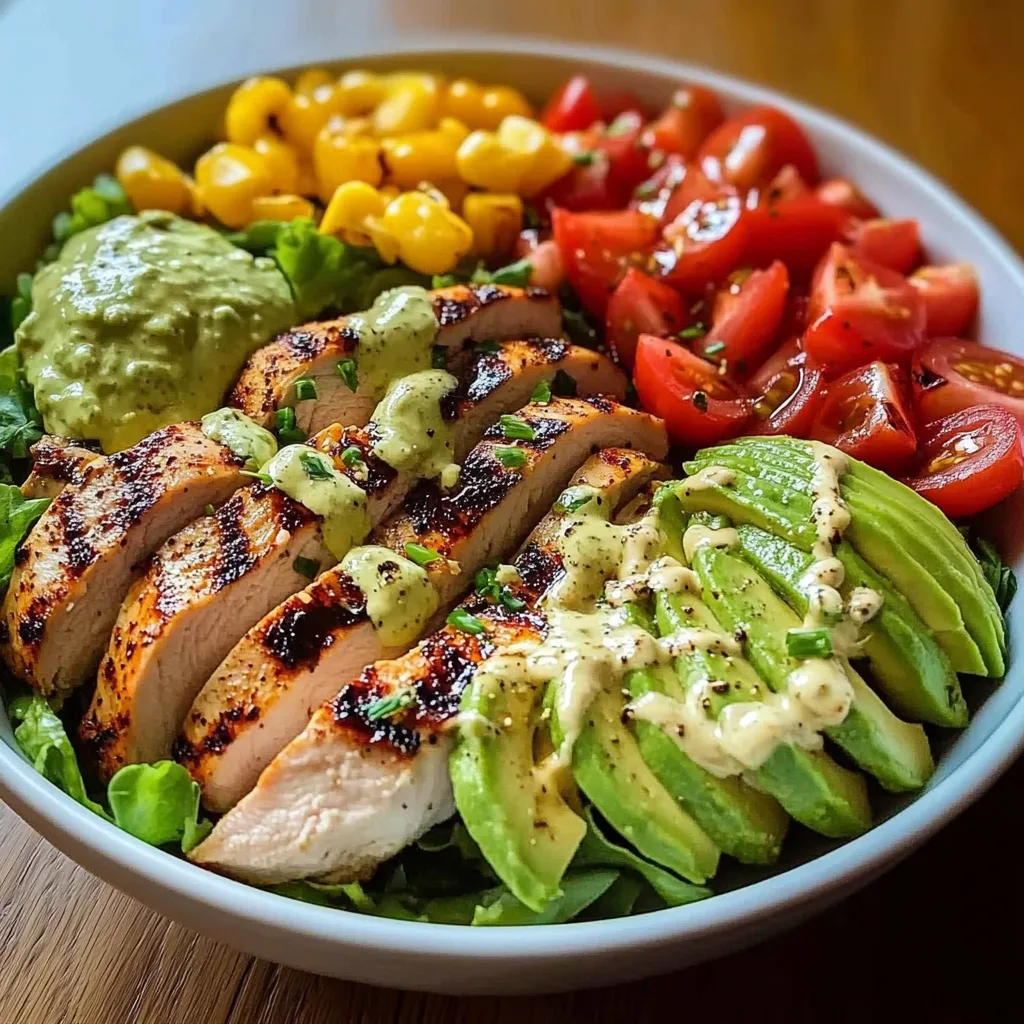 Grilled Chicken and Avocado Salad Bowl: A Fresh, Nourishing Meal