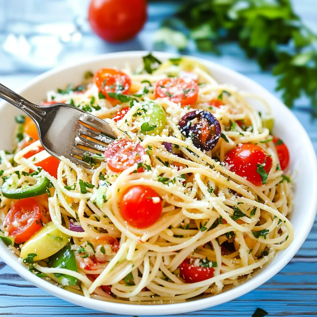 Italian Spaghetti Salad: A Fresh, Flavorful Family-Friendly Dish