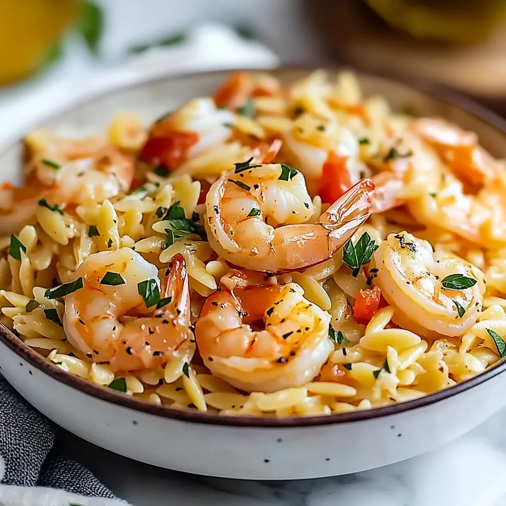One-Pot Shrimp Orzo: A Flavorful, No-Cleanup Mediterranean Delight