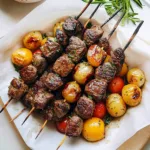 Rosemary Garlic Steak Kebabs