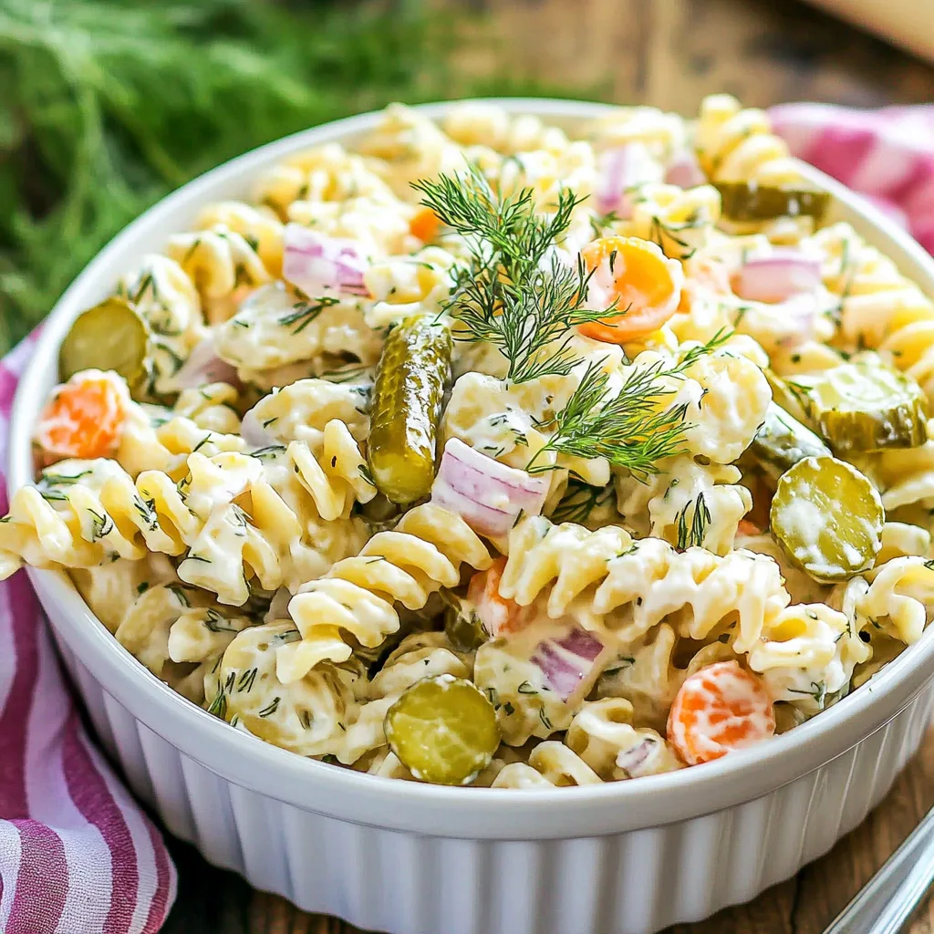 Delicious Dill Pickle Pasta Salad