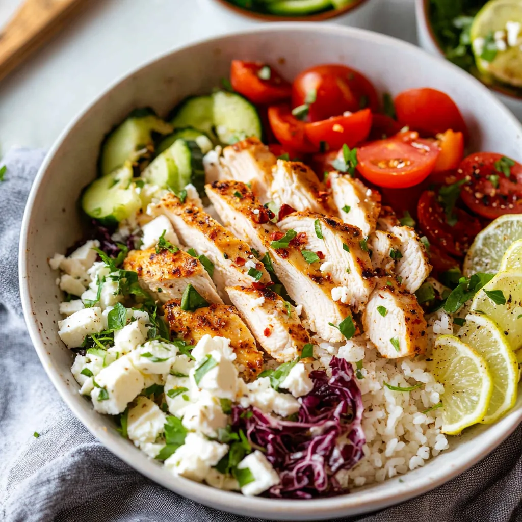 Greek Chicken Bowls