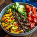 The Ultimate High-Protein Cheeseburger Bowls Recipe – Low-Carb Meal Prep Magic