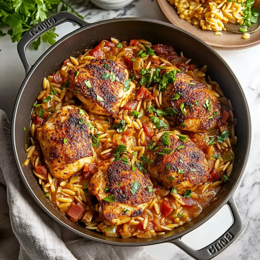 One Pot Cajun Chicken and Orzo: A Flavorful Family Favorite