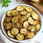 Crispy Baked Zucchini Chips with Herb Seasoning