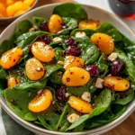 Spinach Mandarin Salad with Honey Balsamic Dressing