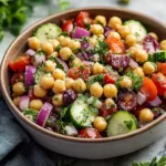 Classic Mediterranean Chickpea Salad: A Fresh, Flavorful Light Dish