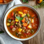 Sausage Summer Vegetable Soup