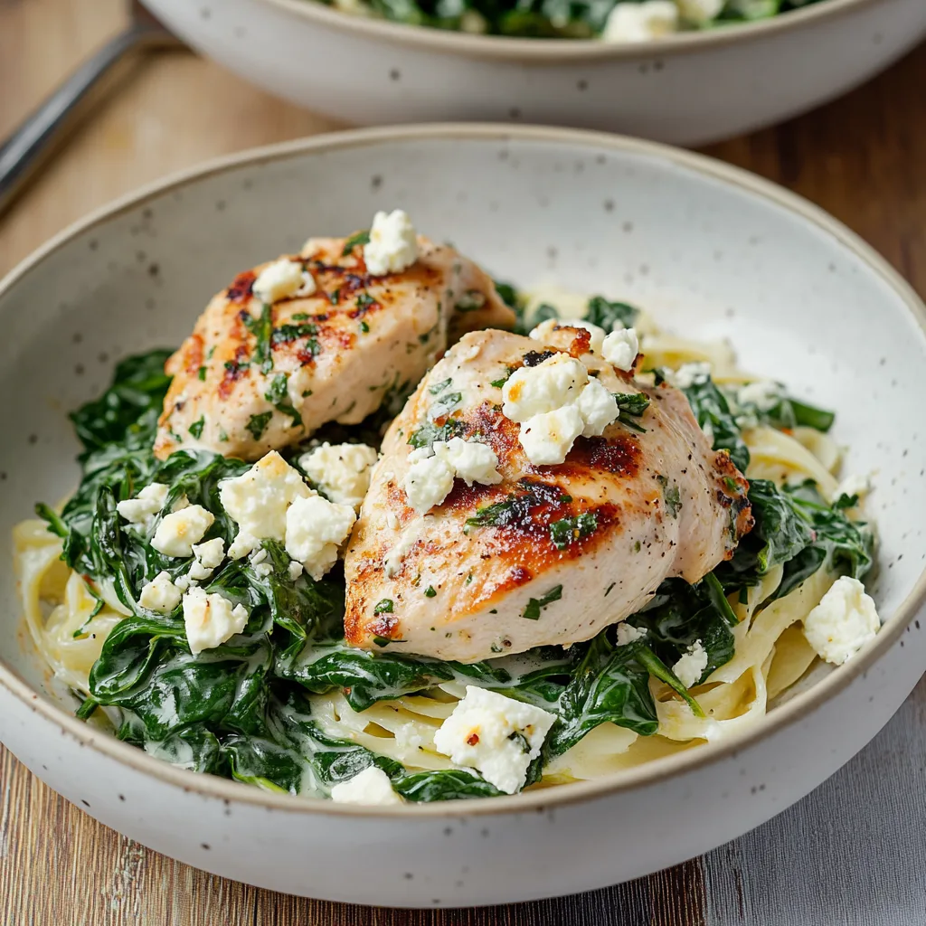 Easy Spinach Feta Chicken Recipe | Creamy, Flavorful, and Ready in 30 Minutes