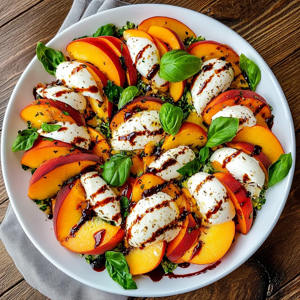 Peach Caprese Salad – A Summer Fresh Twist on a Classic