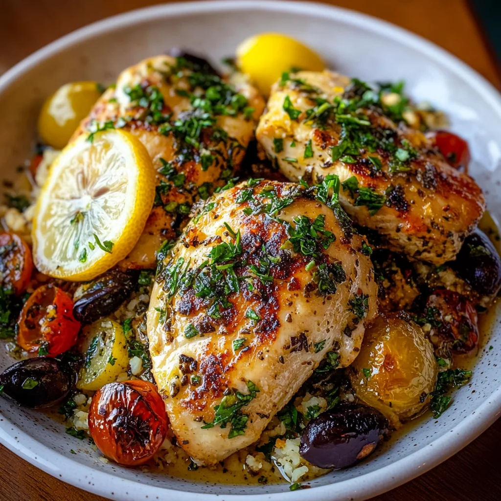 Delicious Mediterranean Lemon Chicken