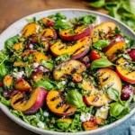 Grilled Peach Salad with Basil Vinaigrette – A Summer Delight for Wellness