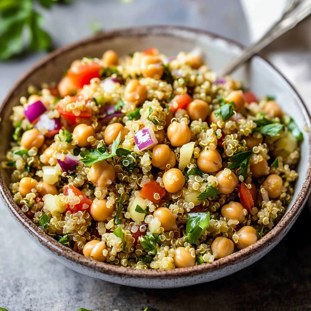 Quinoa Chickpea Salad: A Simple, Flavorful Recipe for Nourishment and Delight